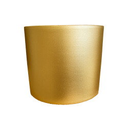 Theebby 12 Cm Cylinder Seramik Saksı Gold - 3