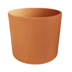 Theebby 12 Cm Cylinder Seramik Saksı Terracota - 3