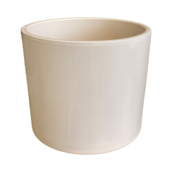 Theebby 15 Cm Cylinder Seramik Saksı Beyaz - 2