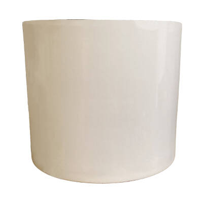 Theebby 15 Cm Cylinder Seramik Saksı Beyaz - 3