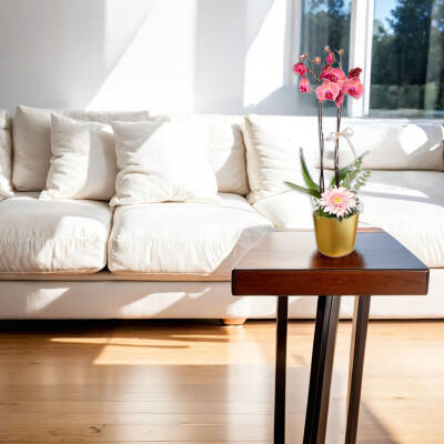 Theebby 15 Cm Cylinder Seramik Saksı Gold - 4