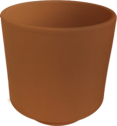 Theebby 15 Cm Cylinder Seramik Saksı Terracota - 3