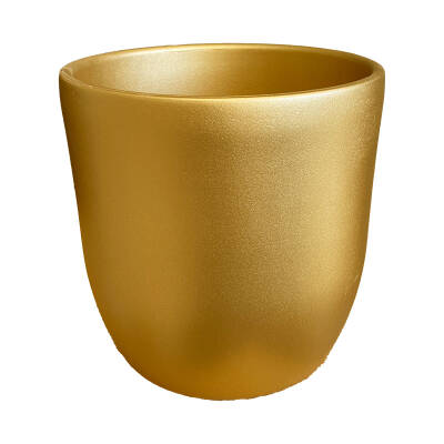 Theebby 15 Cm Seramik Saksı Gold - 5