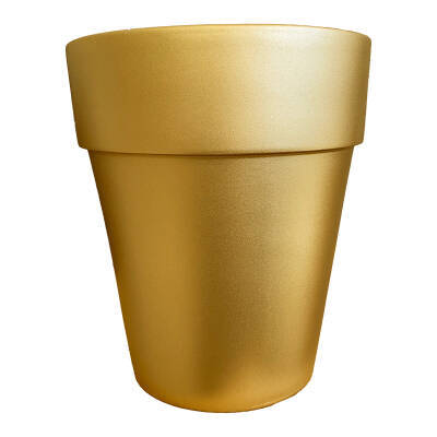 Theebby 21 Cm Seramik Saksı Gold - 4