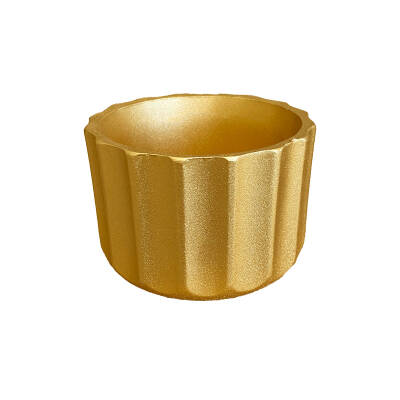 Theebby A.T-3L Seramik Saksı Gold - 3