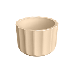 Theebby A.T-3L Seramik Saksı Krem - 3