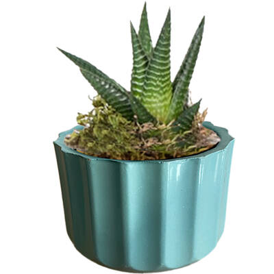 Theebby A.T-3L Seramik Saksı Yeşil - 1