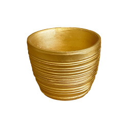 Theebby Cup Seramik Saksı Gold - 2