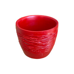 Theebby Cup Seramik Saksı Kırmızı - 3