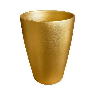 Theebby Glass Seramik Saksı Gold - 5