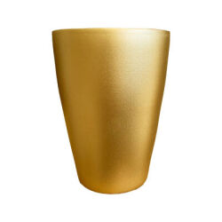 Theebby Glass Seramik Saksı Gold - 4