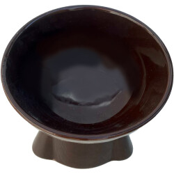 Theebby Ayaklı Seramik Evcil Hayvan Mama / Su Kabı Kahverengi - 5