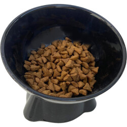 Theebby Ayaklı Seramik Evcil Hayvan Mama / Su Kabı Siyah - 3