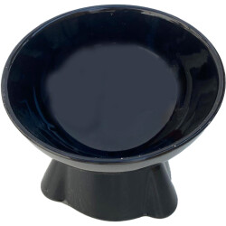 Theebby Ayaklı Seramik Evcil Hayvan Mama / Su Kabı Siyah - 6