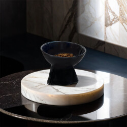 Theebby Ayaklı Seramik Evcil Hayvan Mama / Su Kabı Siyah - 4