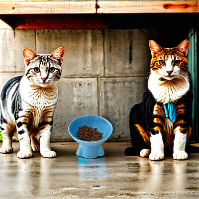 Theebby Ayaklı Seramik Evcil Hayvan Mama / Su Kabı Mavi - 2