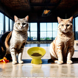 Theebby Ayaklı Seramik Evcil Hayvan Mama / Su Kabı Sarı - Theebby (1)