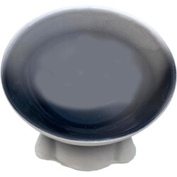 Theebby Ayaklı Seramik Evcil Hayvan Mama / Su Kabı Siyah-Beyaz - 5