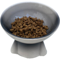 Theebby Ayaklı Seramik Evcil Hayvan Mama / Su Kabı Siyah-Beyaz - 4