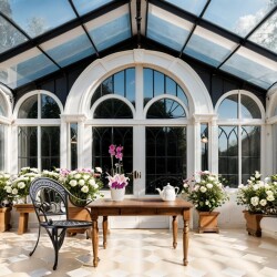 Theebby VSM0010 Seramik Saksı Beyaz - 4