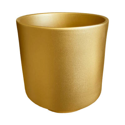 Theebby VSM0010 Seramik Saksı Gold - 2