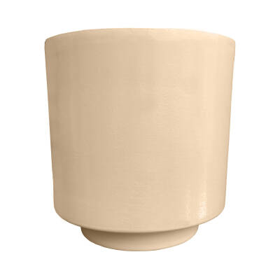 Theebby VSM0010 Seramik Saksı Krem - 2
