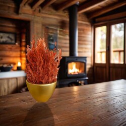 Theebby VSM0026 Seramik Saksı Gold - 4