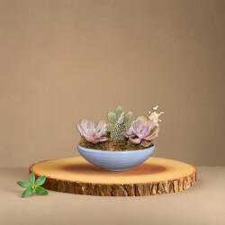 Theebby VSM0033 Seramik Saksı Gri - 4