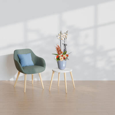 Theebby VSM0065 Seramik Saksı Gri - 4