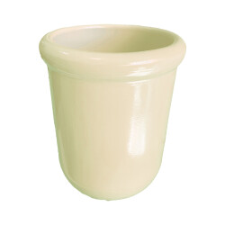 Theebby VSM0065 Seramik Saksı Krem - 2