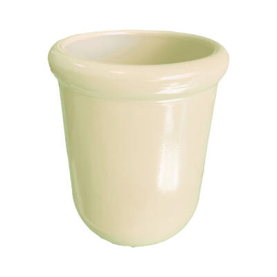 Theebby VSM0065 Seramik Saksı Krem - 2