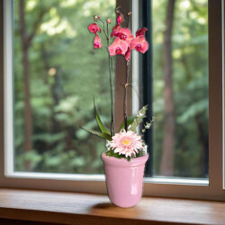 Theebby VSM0065 Seramik Saksı Pembe - 3