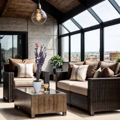 Theebby VSM0079 Seramik Saksı Gri - 2