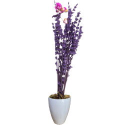 Theebby VSM0079 Seramik Saksı Gri 