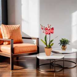 Theebby VSM0079 Seramik Saksı Terracota - 2