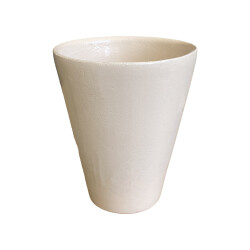 Theebby VSMDC1 Seramik Saksı Beyaz - 3