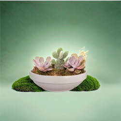 Theebby VSMDC2 Seramik Saksı Beyaz - Theebby (1)