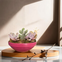 Theebby VSMDC2 Seramik Saksı Mürdüm - Theebby (1)